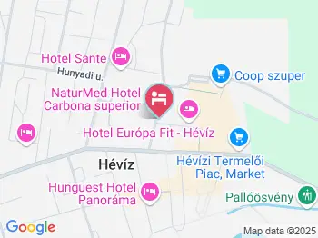 Három a Kislány Vendégház I. Hévíz a térképen