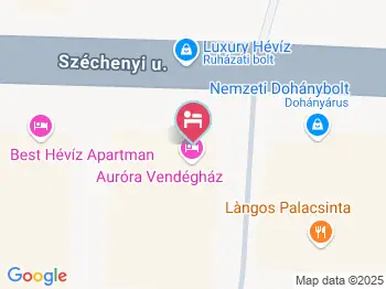 Aurora Vendégház Hévíz a térképen