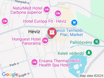 Hévízi sétálóutca Hévíz a térképen