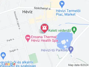 Hévízi Tófürdő és Festetics Fürdőház Hévíz a térképen