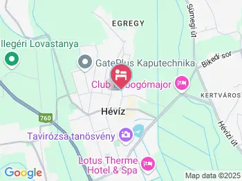 Holiday Club Villa Hévíz a térképen