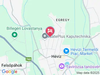 Hotel Alenso Hévíz a térképen