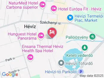 Hotel Erzsébet Hévíz a térképen