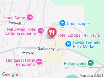 Hotel Európa Fit Grill Kertje Hévíz a térképen
