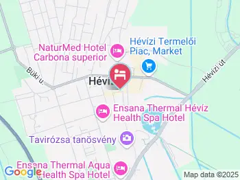 Hotel Kalma Hévíz a térképen