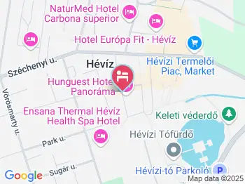 Hunguest Hotel Panoráma Hévíz a térképen