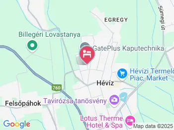 House Black Hévíz a térképen