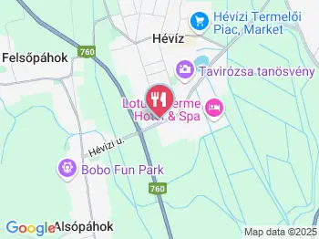 Hunguest Hotel Helios - Borostyán Étterem Hévíz a térképen