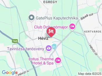 Hürkecz Apartmanház Hévíz a térképen