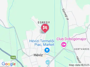 Kaktusz Villa Hévíz a térképen