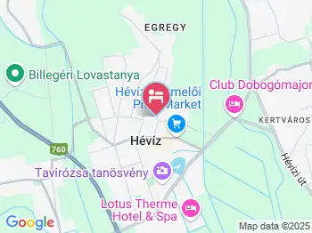 Károly Vendégház Hévíz a térképen