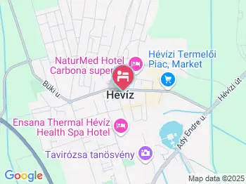 Kék Villa Apartmanház Hévíz a térképen