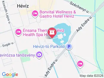 Kerubok Hévíz a térképen