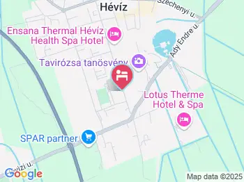 Kiss Vendégház Hévíz a térképen