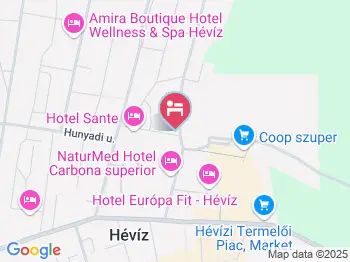 Klára Villa Hévíz a térképen