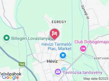 Kristály Apartman Hévíz a térképen