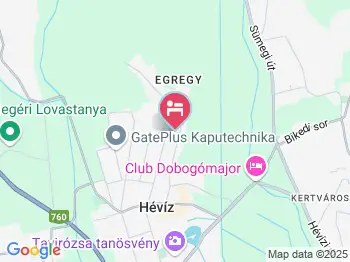 Lekics Apartmanok Hévíz a térképen