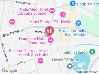 Liget Royal Restaurant Hévíz a térképen