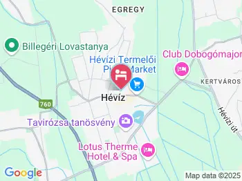 Lotus Panzió Hévíz a térképen