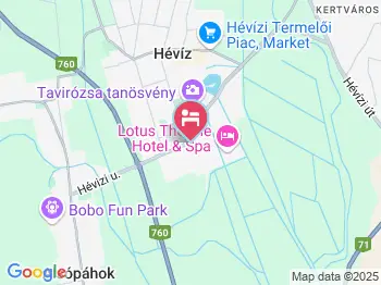 Lovas Panzió Hévíz a térképen