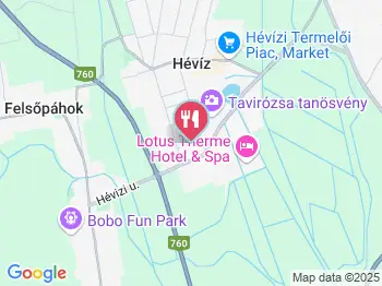 Magyar Csárda Hévíz a térképen