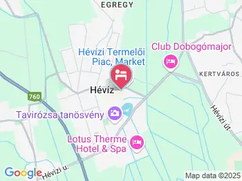 Muskátli Apartman Hévíz a térképen