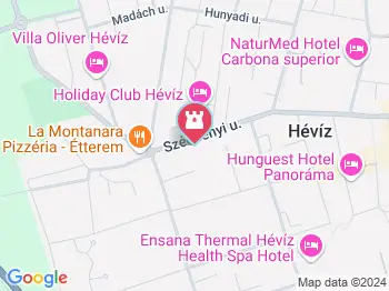 Nympha-díszkút Hévíz a térképen