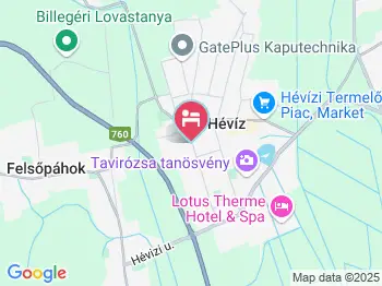 Orchidea Apartman Hévíz Hévíz a térképen