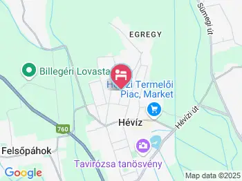 Pál Apartman Hévíz a térképen