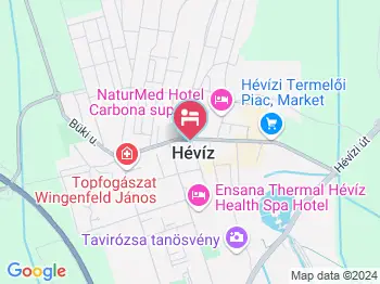 Pannon Hotel Hévíz a térképen