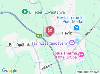 Piroska Apartmanház Hévíz a térképen