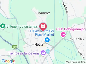 Római kori romkert Hévíz a térképen