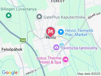 Rózsaház Apartman Hévíz a térképen