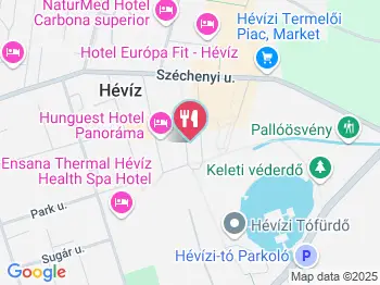 Rózsakert Bistro Hévíz a térképen