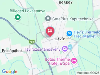 St. Hubertus Panzió Hévíz a térképen