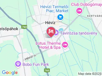 Szántó Villa Hévíz a térképen