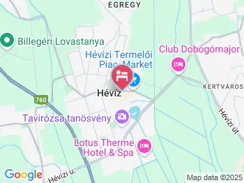 Szent Kristóf Szálloda Hévíz a térképen