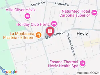 Szentlélek templom Hévíz a térképen