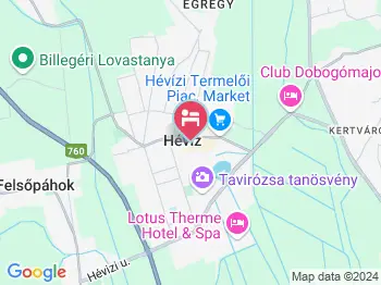 Villa Amphora Hévíz a térképen