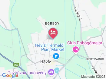 Villa Grazia Hévíz a térképen