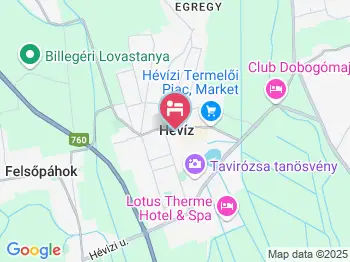 Villa Mediterran Hévíz a térképen