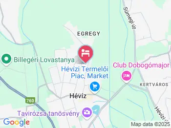 Villalux Panzió Hévíz a térképen