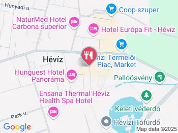 Zalaco Pékség Hévíz a térképen