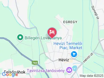 Zsuzsa Apartman Hévíz a térképen