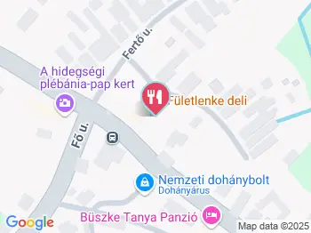 Fületlenke Deli Hidegség a térképen