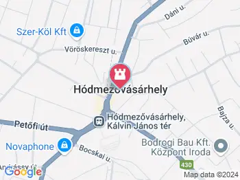 Alföldi Galéria Hódmezővásárhely a térképen