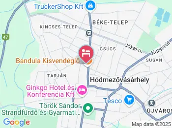 Alföldi Vendégház Hódmezővásárhely a térképen