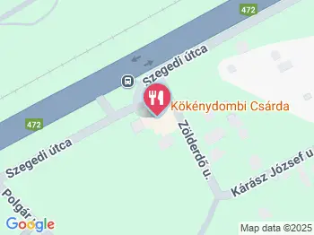 Kökénydombi Csárda Hódmezővásárhely a térképen