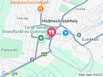 Bagolyvár Music Pub és Étterem Hódmezővásárhely a térképen