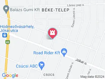 Csúcsi Fazekasház Hódmezővásárhely a térképen